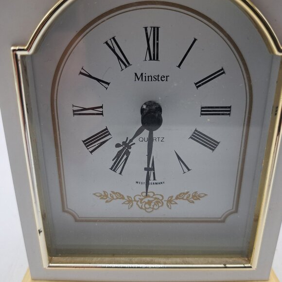 Vintage Minster Mantel Clock -Functional, Made in West Germany - Picture 8 of 11